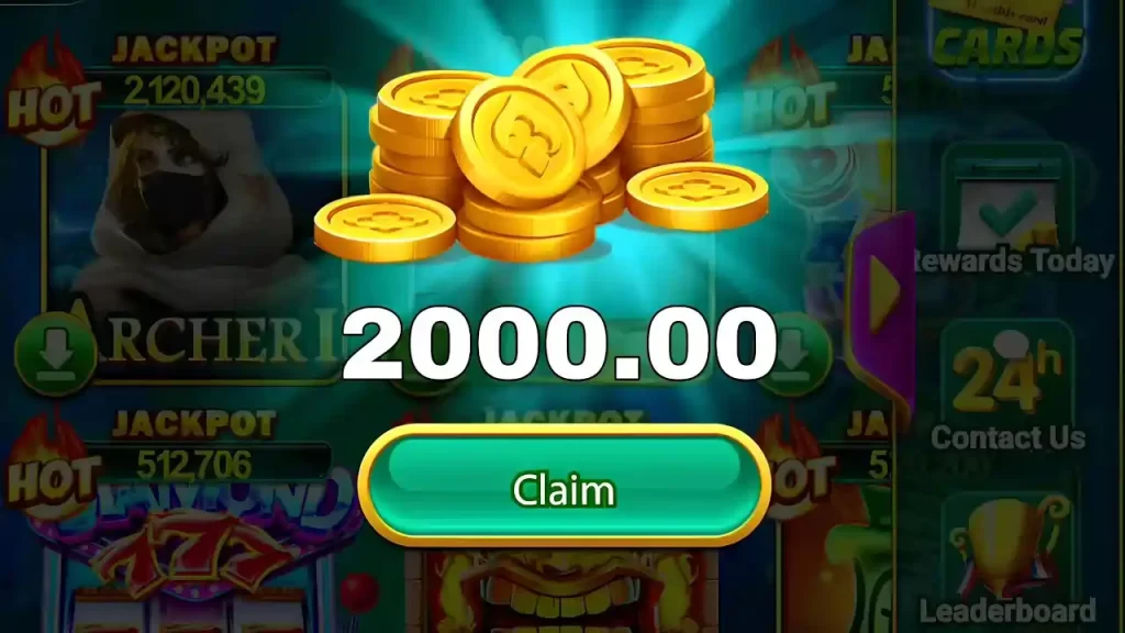 YOU CAN CLAIM 2,000 AFTER YOU LOG IN